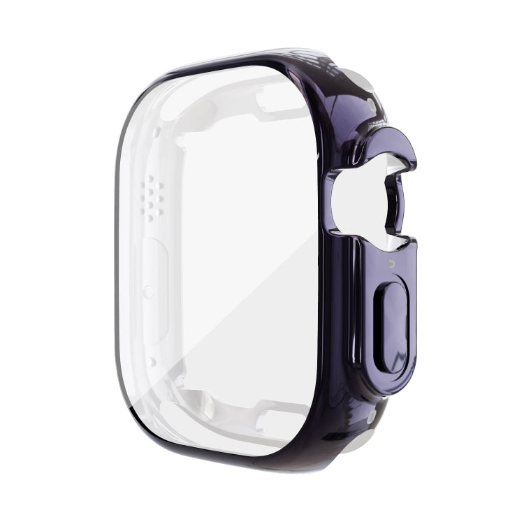 For Apple Watch 9 / 8 / 7 45mm All-inclusive Plating TPU Shockproof Case(Navy) by buy2fix