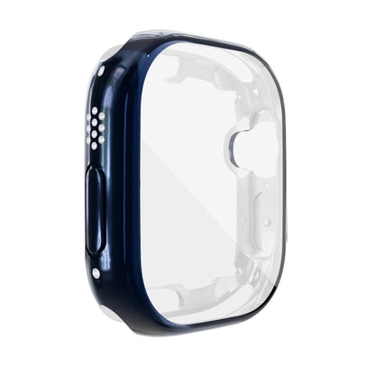 For Apple Watch 9 / 8 / 7 45mm All-inclusive Plating TPU Shockproof Case(Blue) by buy2fix