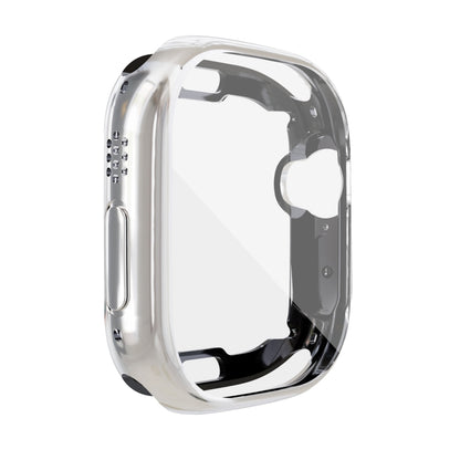 For Apple Watch 9 / 8 / 7 45mm All-inclusive Plating TPU Shockproof Case(Silvery) by buy2fix