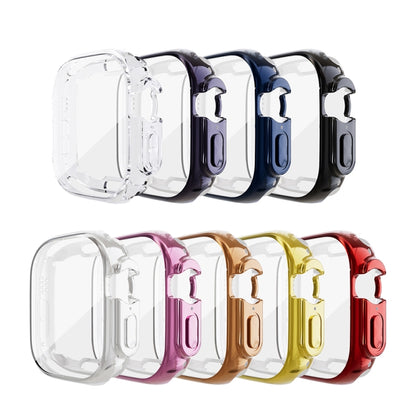 For Apple Watch 9 / 8 / 7 45mm All-inclusive Plating TPU Shockproof Case(Pink) by buy2fix