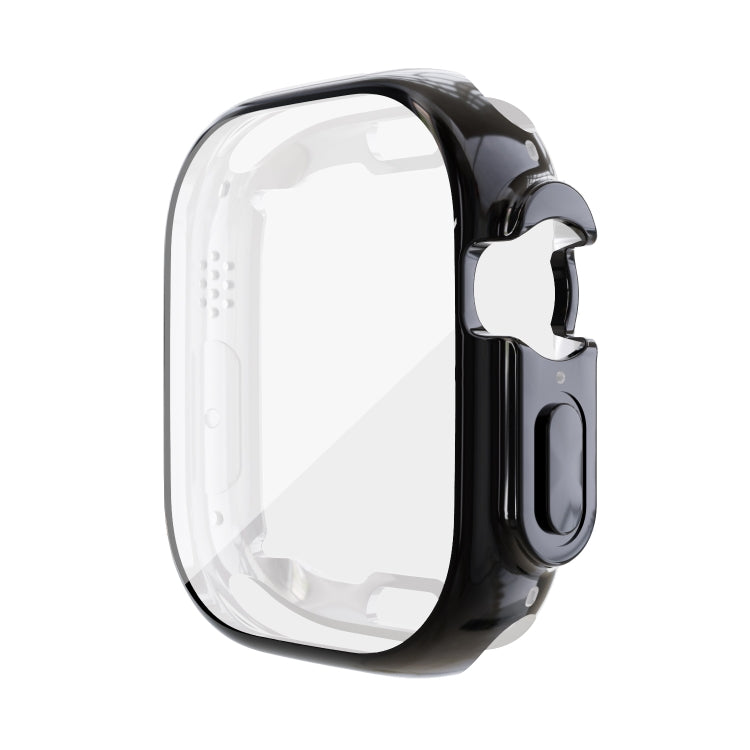 For Apple Watch 9 / 8 / 7 41mm All-inclusive Plating TPU Shockproof Case(Black) by buy2fix