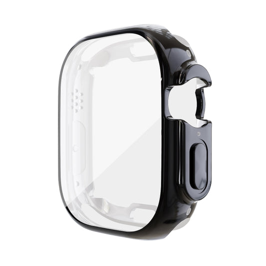 For Apple Watch 9 / 8 / 7 41mm All-inclusive Plating TPU Shockproof Case(Black) by buy2fix