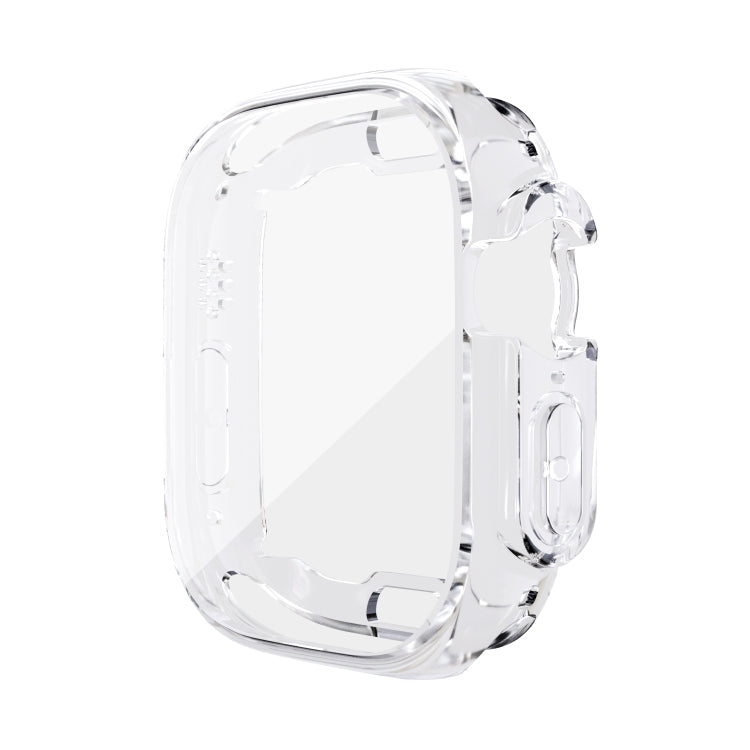 For Apple Watch 9 / 8 / 7 41mm All-inclusive Plating TPU Shockproof Case(Transparent) by buy2fix