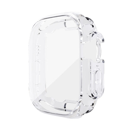 For Apple Watch 9 / 8 / 7 41mm All-inclusive Plating TPU Shockproof Case(Transparent) by buy2fix