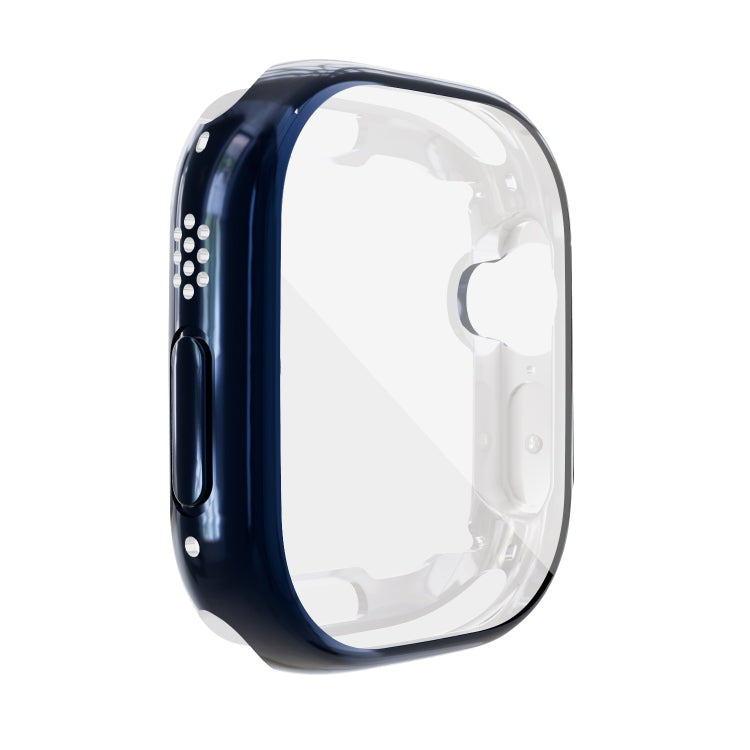 For Apple Watch 9 / 8 / 7 41mm All-inclusive Plating TPU Shockproof Case(Blue) by buy2fix