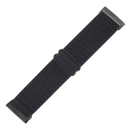 For Fitbit Versa 4 / Sense 2 Universal Wave Nylon Watch Band(Black) by buy2fix