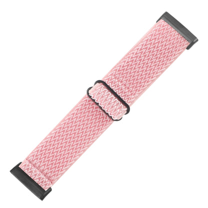 For Fitbit Versa 4 / Sense 2 Universal Wave Nylon Watch Band(Pink) - Watch Bands by buy2fix | Online Shopping UK | buy2fix