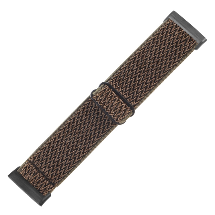 For Fitbit Versa 4 / Sense 2 Universal Wave Nylon Watch Band(Army Green) - Watch Bands by buy2fix | Online Shopping UK | buy2fix