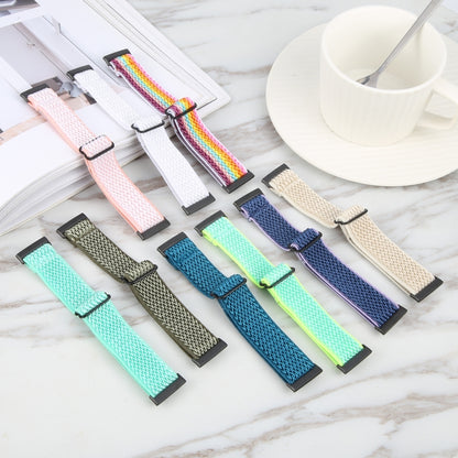 For Fitbit Versa 4 / Sense 2 Universal Wave Nylon Watch Band(Pink) - Watch Bands by buy2fix | Online Shopping UK | buy2fix