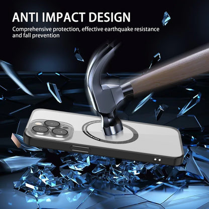 For iPhone 14 Pro Max Lens Protector Magsafe Phone Case(Black) by buy2fix