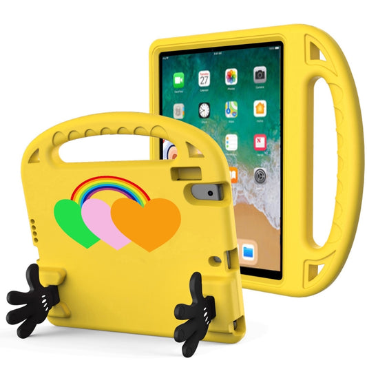 For iPad Air / Air 2 / 9.7 2017 / 9.7 2018 Love Small Palm Holder EVA Tablet Case(Yellow) - iPad 9.7 (2018) & (2017) Cases by buy2fix | Online Shopping UK | buy2fix