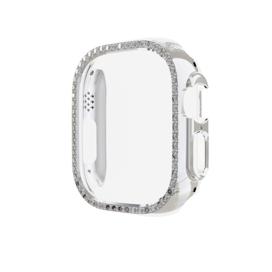 For Apple Watch Ultra 3 / 2 / 1 49mm Diamond Hollow PC Watch Case(Silver) by buy2fix