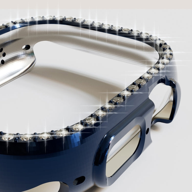 For Apple Watch Ultra 3 / 2 / 1 49mm Diamond Hollow PC Watch Case(Rose Gold) by buy2fix