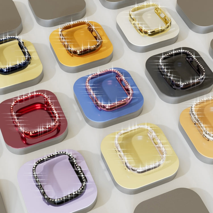 For Apple Watch Ultra 3 / 2 / 1 49mm Diamond Hollow PC Watch Case(Black) by buy2fix