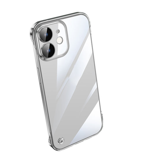 For iPhone 12 Electroplating Frameless Clear PC Phone Case(Transparent) by buy2fix