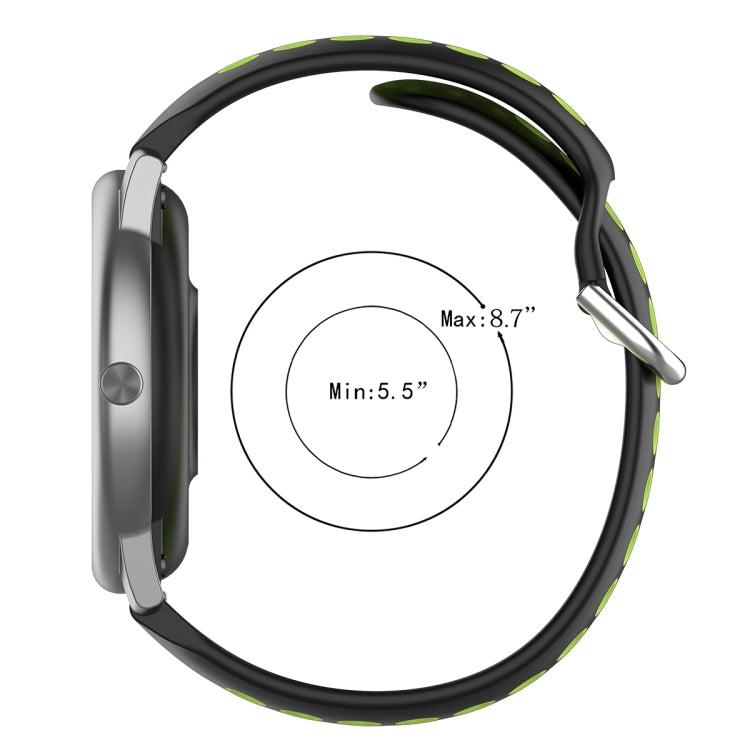 For Huawei Honor Magic Watch 2 46mm 22mm Clasp Two Color Sport Watch Band (Mint Green + Light Pink) by buy2fix