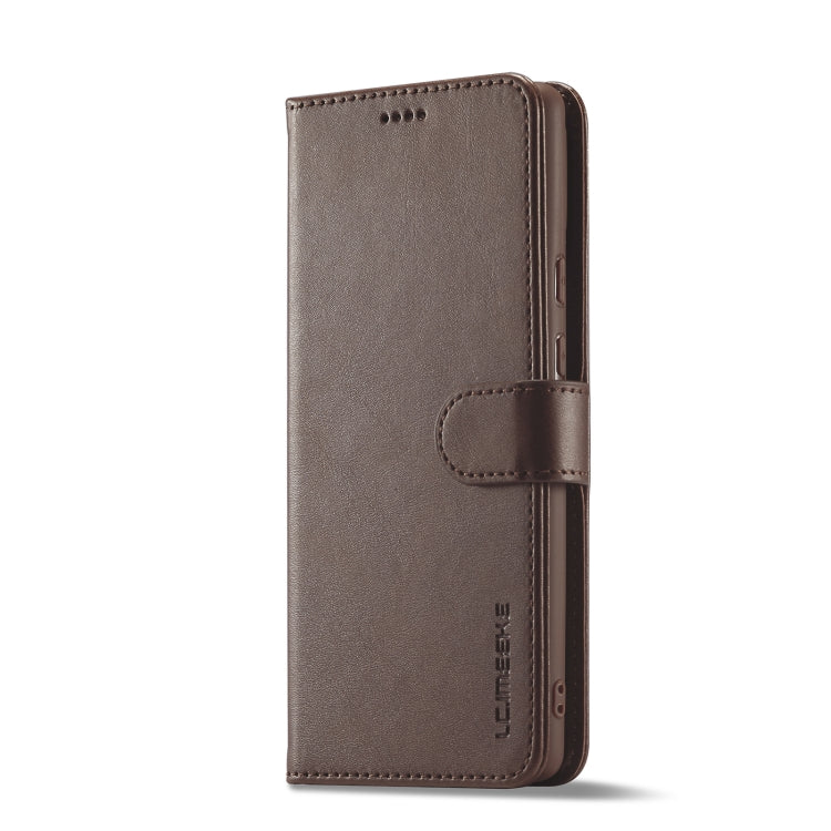 For Google Pixel 7 LC.IMEEKE Calf Texture Horizontal Flip Leather Case(Brown) - Google Cases by LC.IMEEKE | Online Shopping UK | buy2fix