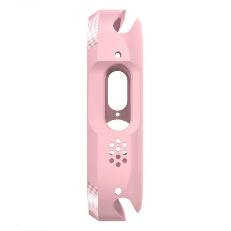 Carbon Fiber Shockproof Case For Apple Watch Series 9 / 8 / 7 45mm(Pink) by buy2fix