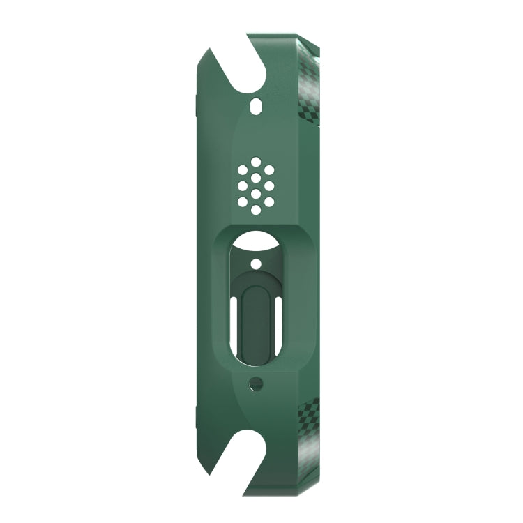 Carbon Fiber Shockproof Case For Apple Watch Series 9 / 8 / 7 45mm(Green) by buy2fix