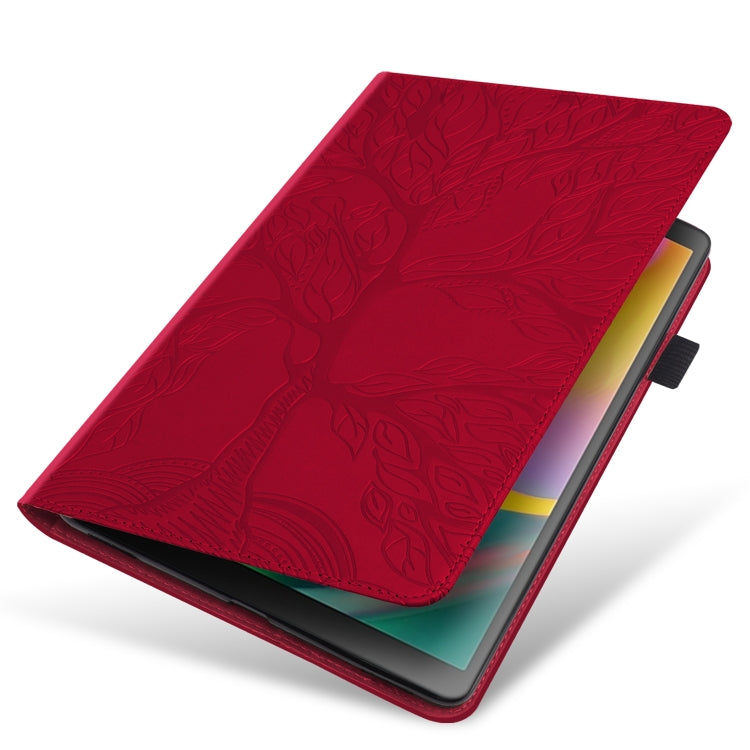For iPad 2025 / 2022 Life Tree Series Horizontal Flip Leather Case with Holder(Red) - iPad 2025 / 2022 Cases by buy2fix | Online Shopping UK | buy2fix