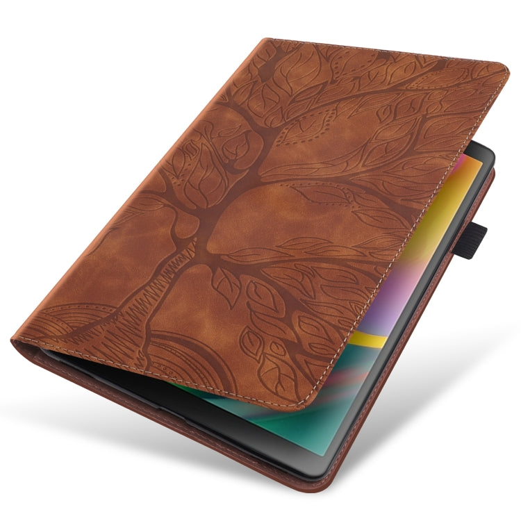 For iPad 2025 / 2022 Life Tree Series Horizontal Flip Leather Case with Holder(Brown) - iPad 2025 / 2022 Cases by buy2fix | Online Shopping UK | buy2fix