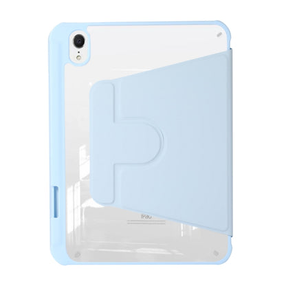 For iPad Air 5 2022 / 4 2020 Acrylic Rotatable Holder Tablet Leather Case(Light Blue) - iPad Air (2022) / (2020) 10.9 Cases by buy2fix | Online Shopping UK | buy2fix