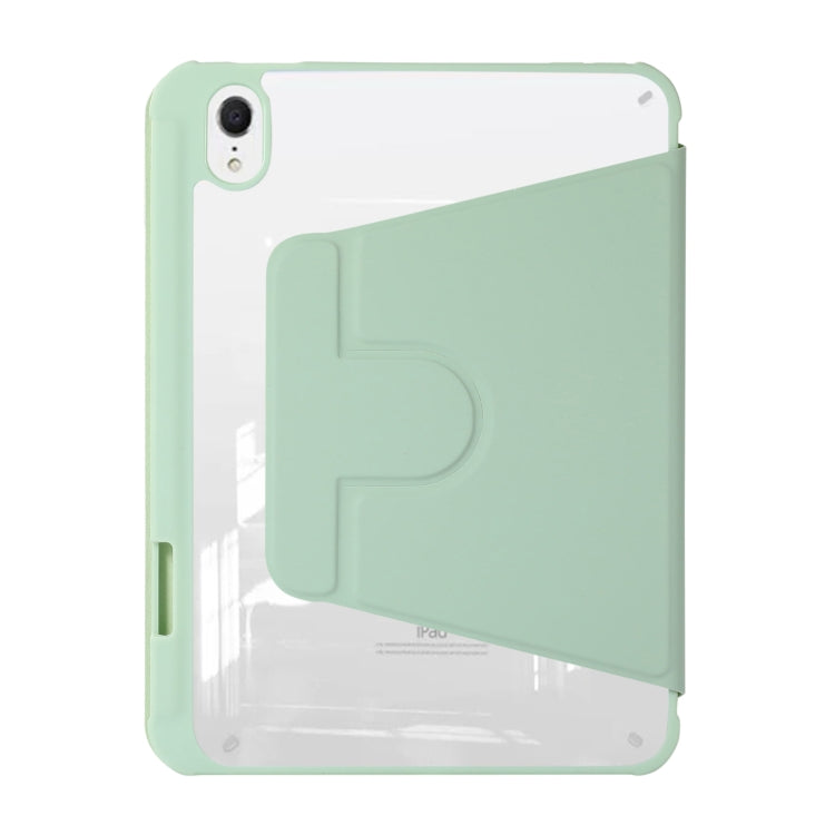 For iPad Air 5 2022 / 4 2020 Acrylic Rotatable Holder Tablet Leather Case(Green) - iPad Air (2022) / (2020) 10.9 Cases by buy2fix | Online Shopping UK | buy2fix