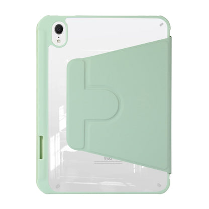 For iPad Air 5 2022 / 4 2020 Acrylic Rotatable Holder Tablet Leather Case(Green) - iPad Air (2022) / (2020) 10.9 Cases by buy2fix | Online Shopping UK | buy2fix