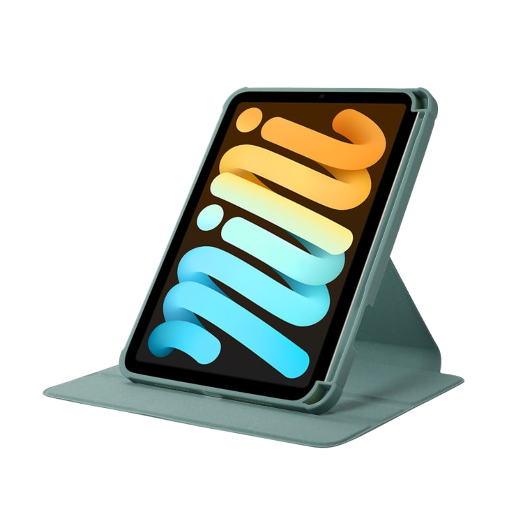For iPad Air 5 2022 / 4 2020 Acrylic Rotatable Holder Tablet Leather Case(Beige) - iPad Air (2022) / (2020) 10.9 Cases by buy2fix | Online Shopping UK | buy2fix