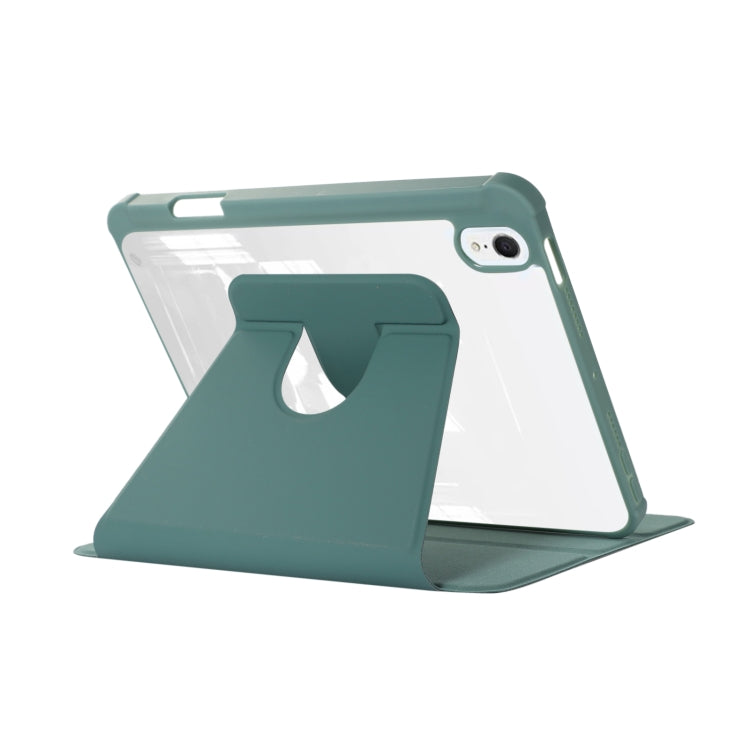 For iPad Air 5 2022 / 4 2020 Acrylic Rotatable Holder Tablet Leather Case(Beige) - iPad Air (2022) / (2020) 10.9 Cases by buy2fix | Online Shopping UK | buy2fix