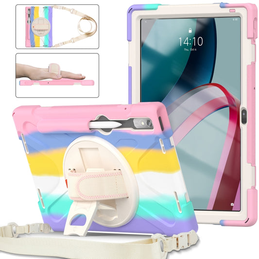 For Lenovo Pad Pro 11.2 2022 TB-138FC/132FU Silicone + PC Protective Tablet Case(Colorful Pink) - Lenovo by buy2fix | Online Shopping UK | buy2fix