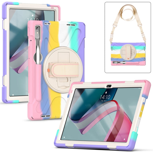 For Lenovo Pad Pro 11.2 2022 TB-138FC/132FU Silicone + PC Protective Tablet Case(Colorful Pink) - Lenovo by buy2fix | Online Shopping UK | buy2fix