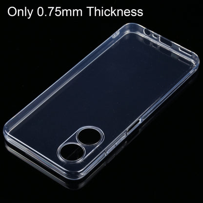 For OPPO A17 Ultra-thin Transparent TPU Phone Case by buy2fix
