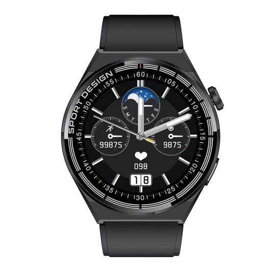 MD3MAX 1.39 inch Round Screen TPU Strap Smart Watch Supports Heart Rate Monitoring/Blood Oxygen Monitoring(Black) - Smart Watches by buy2fix | Online Shopping UK | buy2fix
