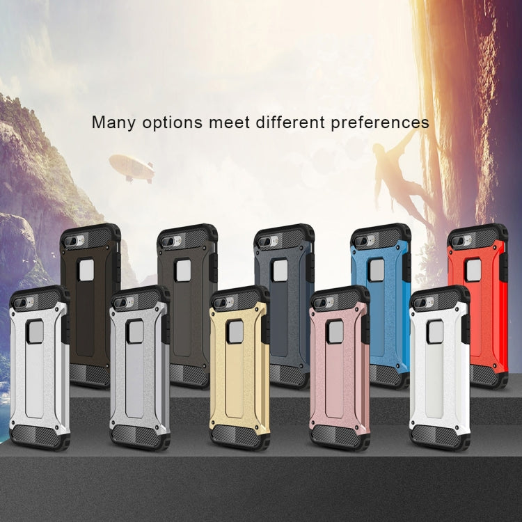 For iPhone 8 Plus Magic Armor TPU + PC Combination Phone Case(Black) by buy2fix