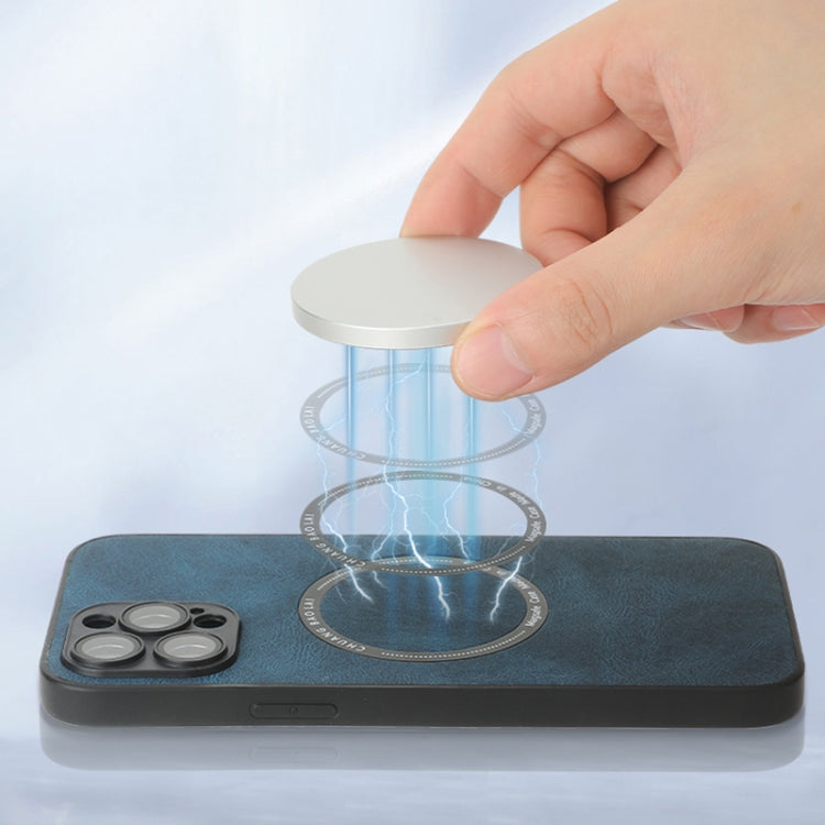 For iPhone 11 Leather Texture Magsafe Phone Case(Green) by buy2fix