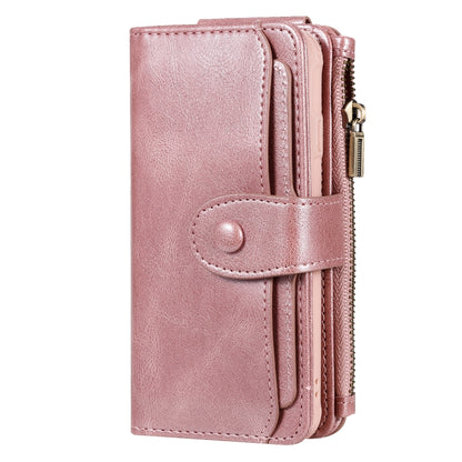 For iPhone 6 / 7 / 8 Multifunctional Retro Detachable Magnetic Horizontal Flip Leather Case with Card Slots & Holder & Wallet & Photo Frame(Rose Gold) - More iPhone Cases by buy2fix | Online Shopping UK | buy2fix