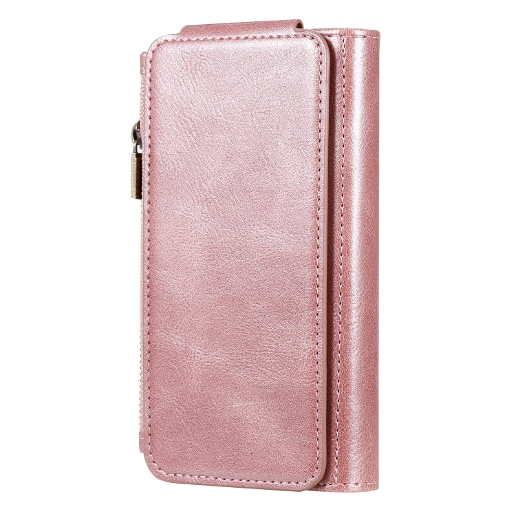 For iPhone 6 / 7 / 8 Multifunctional Retro Detachable Magnetic Horizontal Flip Leather Case with Card Slots & Holder & Wallet & Photo Frame(Rose Gold) - More iPhone Cases by buy2fix | Online Shopping UK | buy2fix