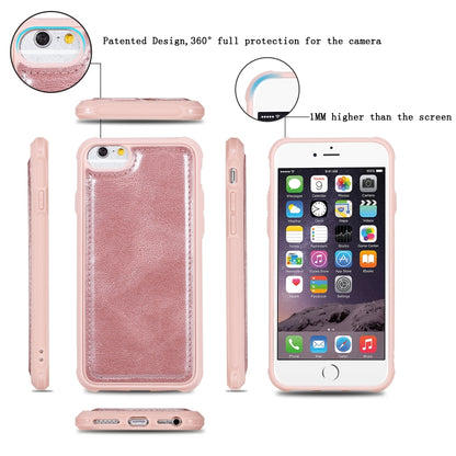 For iPhone 6 / 7 / 8 Multifunctional Retro Detachable Magnetic Horizontal Flip Leather Case with Card Slots & Holder & Wallet & Photo Frame(Rose Gold) - More iPhone Cases by buy2fix | Online Shopping UK | buy2fix