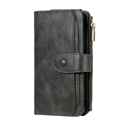 For iPhone X / XS Multifunctional Retro Detachable Magnetic Horizontal Flip Leather Case with Card Slots & Holder & Wallet & Photo Frame(Dark Green) - More iPhone Cases by buy2fix | Online Shopping UK | buy2fix