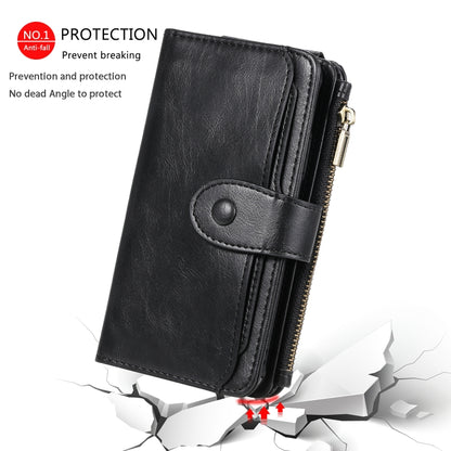 For iPhone X / XS Multifunctional Retro Detachable Magnetic Horizontal Flip Leather Case with Card Slots & Holder & Wallet & Photo Frame(Black) - More iPhone Cases by buy2fix | Online Shopping UK | buy2fix