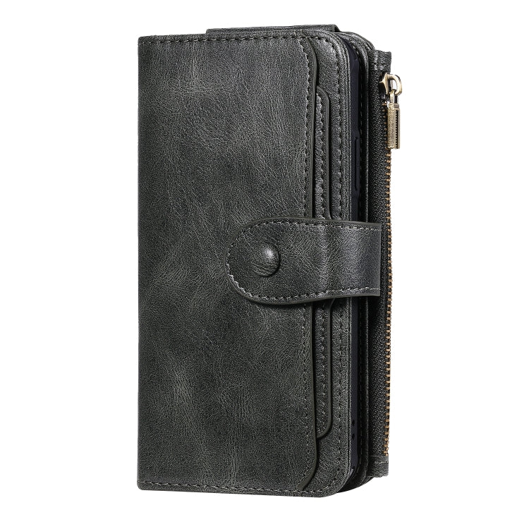 For iPhone XR Multifunctional Retro Detachable Magnetic Horizontal Flip Leather Case with Card Slots & Holder & Wallet & Photo Frame(Dark Green) - More iPhone Cases by buy2fix | Online Shopping UK | buy2fix