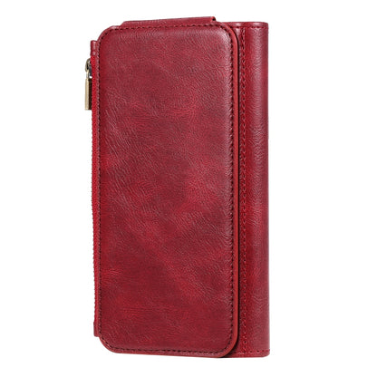 For iPhone XR Multifunctional Retro Detachable Magnetic Horizontal Flip Leather Case with Card Slots & Holder & Wallet & Photo Frame(Red) - More iPhone Cases by buy2fix | Online Shopping UK | buy2fix