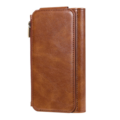 For iPhone XR Multifunctional Retro Detachable Magnetic Horizontal Flip Leather Case with Card Slots & Holder & Wallet & Photo Frame(Brown) - More iPhone Cases by buy2fix | Online Shopping UK | buy2fix