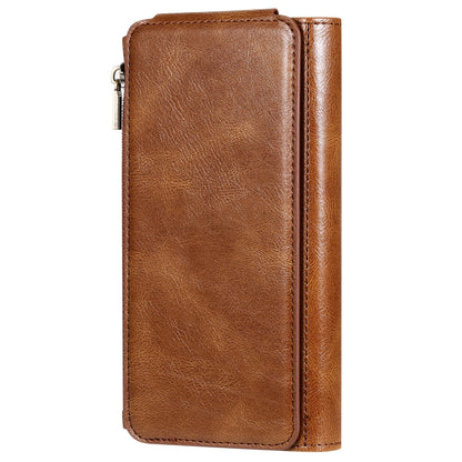 For iPhone XS Max Multifunctional Retro Detachable Magnetic Horizontal Flip Leather Case with Card Slots & Holder & Wallet & Photo Frame(Brown) - More iPhone Cases by buy2fix | Online Shopping UK | buy2fix