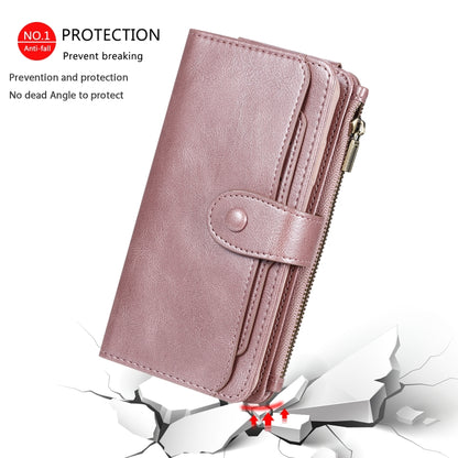 For iPhone XS Max Multifunctional Retro Detachable Magnetic Horizontal Flip Leather Case with Card Slots & Holder & Wallet & Photo Frame(Rose Gold) - More iPhone Cases by buy2fix | Online Shopping UK | buy2fix