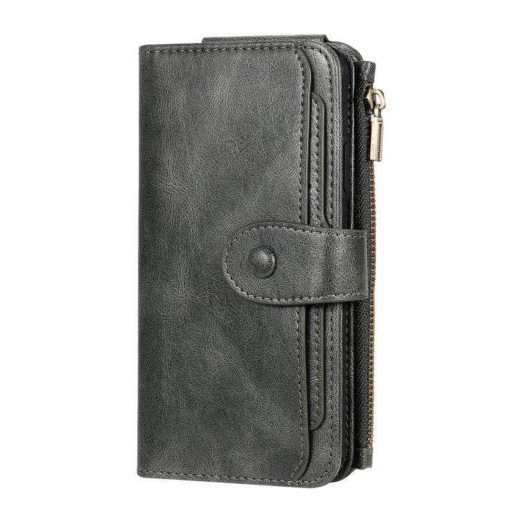 For iPhone 11 Multifunctional Retro Detachable Magnetic Horizontal Flip Leather Case with Card Slots & Holder & Wallet & Photo Frame(Dark Green) - iPhone 11 Cases by buy2fix | Online Shopping UK | buy2fix