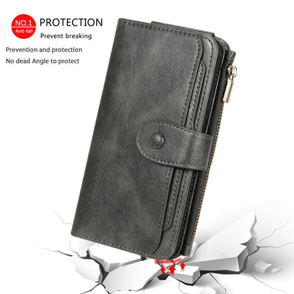 For iPhone 11 Multifunctional Retro Detachable Magnetic Horizontal Flip Leather Case with Card Slots & Holder & Wallet & Photo Frame(Dark Green) - iPhone 11 Cases by buy2fix | Online Shopping UK | buy2fix