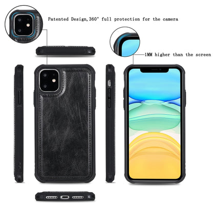 For iPhone 11 Multifunctional Retro Detachable Magnetic Horizontal Flip Leather Case with Card Slots & Holder & Wallet & Photo Frame(Black) - iPhone 11 Cases by buy2fix | Online Shopping UK | buy2fix