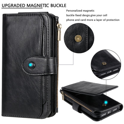 For iPhone 11 Multifunctional Retro Detachable Magnetic Horizontal Flip Leather Case with Card Slots & Holder & Wallet & Photo Frame(Black) - iPhone 11 Cases by buy2fix | Online Shopping UK | buy2fix